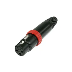 Neutrik NC3FXS-B  Βύσμα 3pin XLR θηλυκό προέκτασης