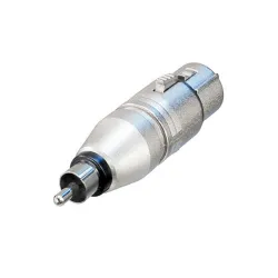 Neutrik NA2FPMM Αντάπτορας XLR 3pin θηλυκό σε RCA αρσενικό