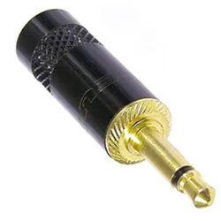 Rean 226BG plug mono jack 3.5mm with gold plated contacts