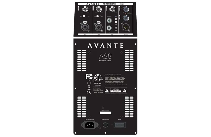 Avante AS8 Αυτοενισχυόμενο Ηχείο  - Μαύρο