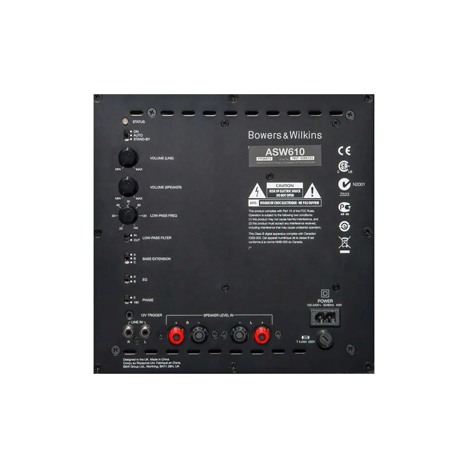 Bowers & Wilkins ASW610 - Subwoofer activo de 10 pulgadas