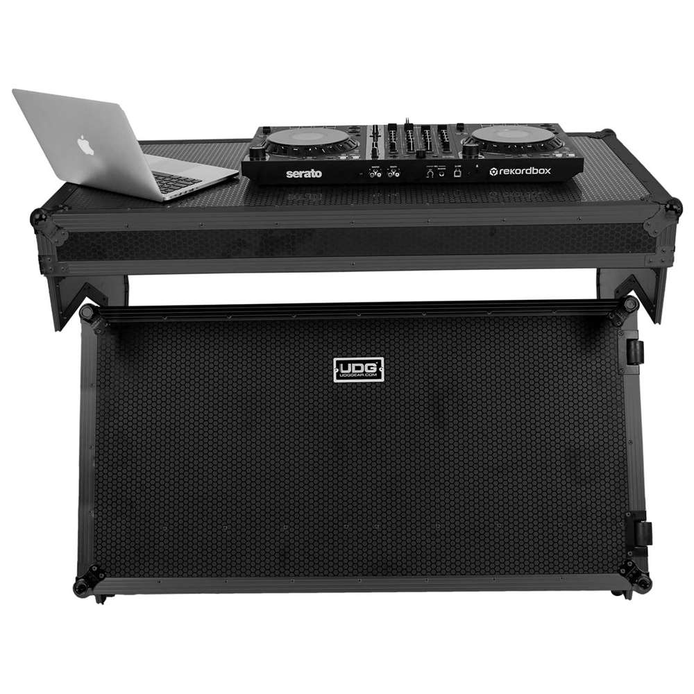 UDG Ultimate Flight Case Portable Z-Style DJ Table Black Plus (Wheels) U91072BL