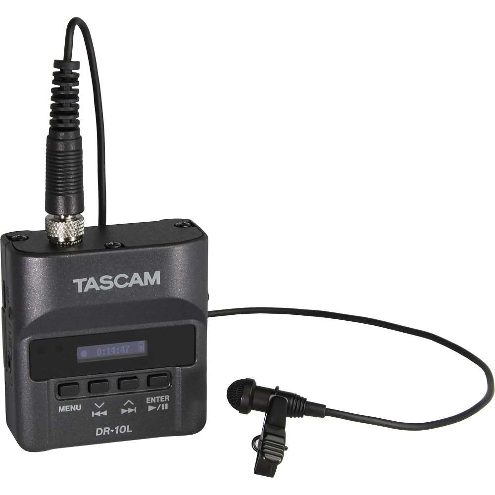 Tascam DR-10 L: Compact Digital Recorder with Lavalier Microphone