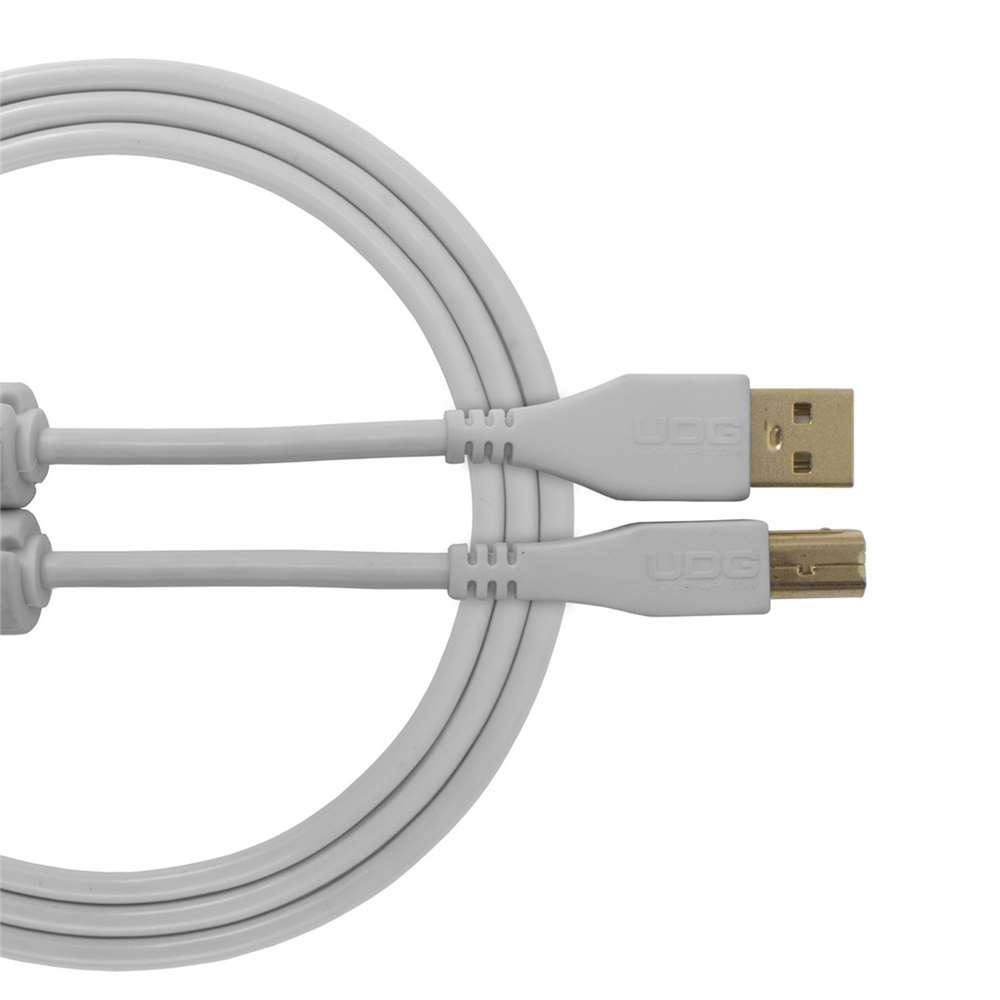 UDG U95003WT Ultimate Audio Cable USB 2.0 A-B White Straight 3mUltimate Audio Cable USB 2.0 A-B White Straight 3m
