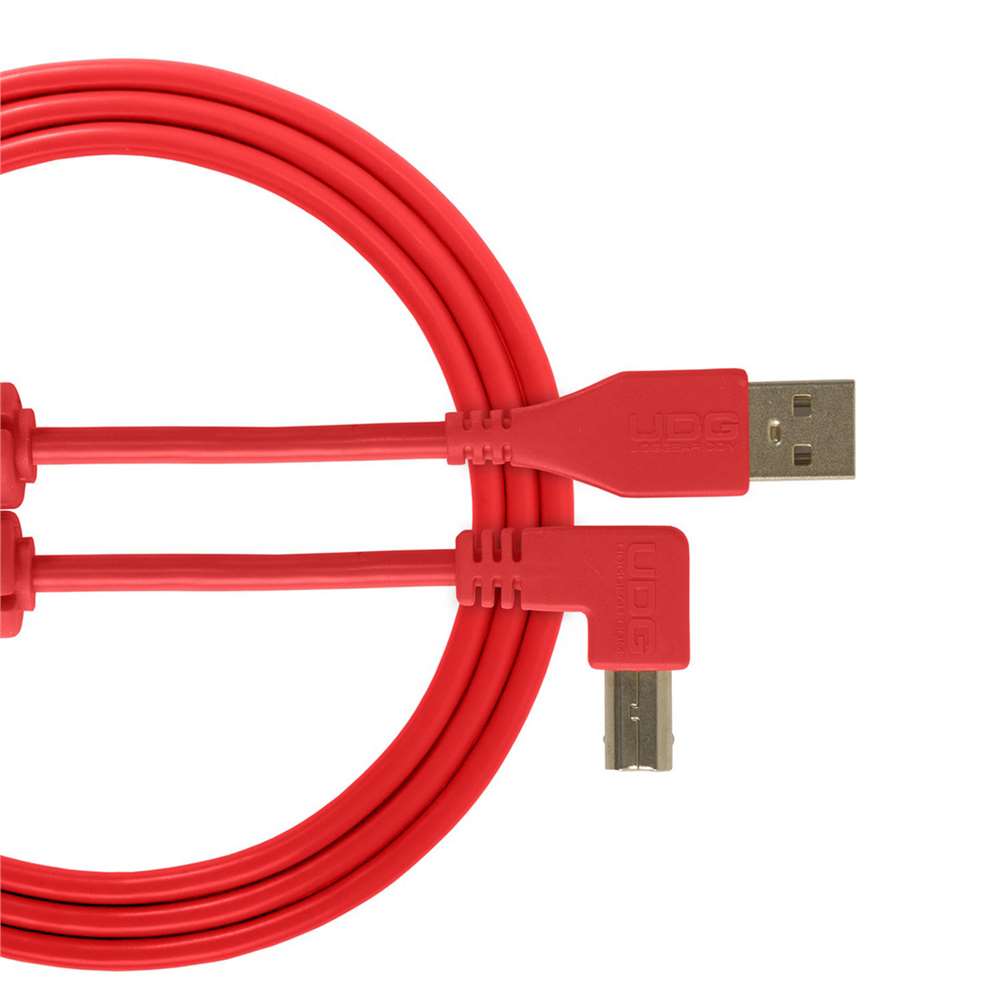 UDG U95005RD Ultimate Audio Cable USB 2.0 A-B Red Angled 2m
