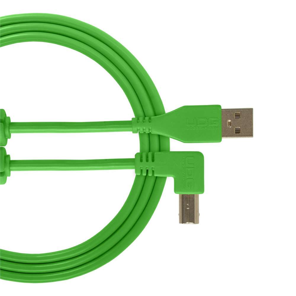 UDG U95006GR Ultimate Audio Cable USB 2.0 A-B Green Angled 3m