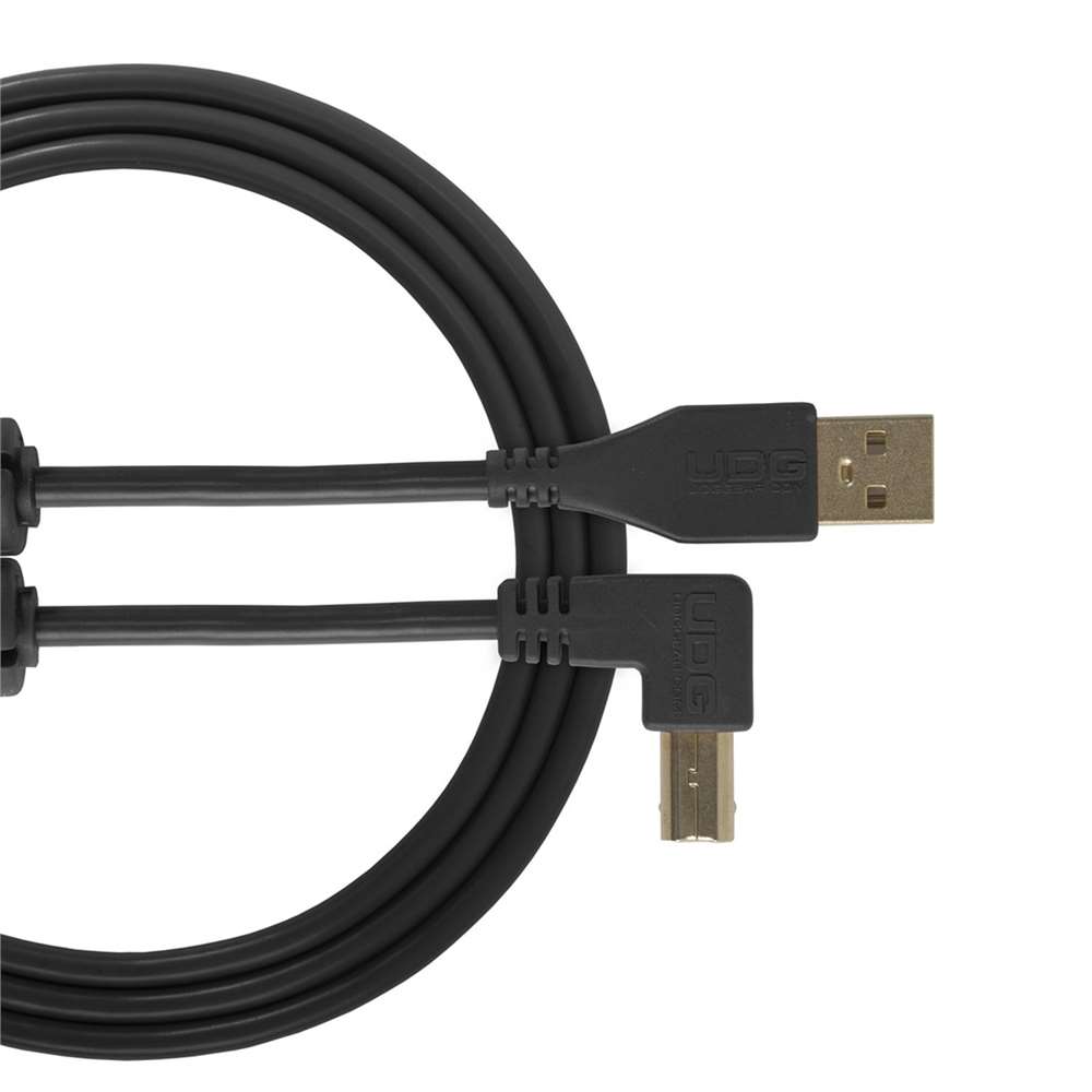 UDG U95006BL Ultimate Audio Cable USB 2.0 A-B Black Angled 3m