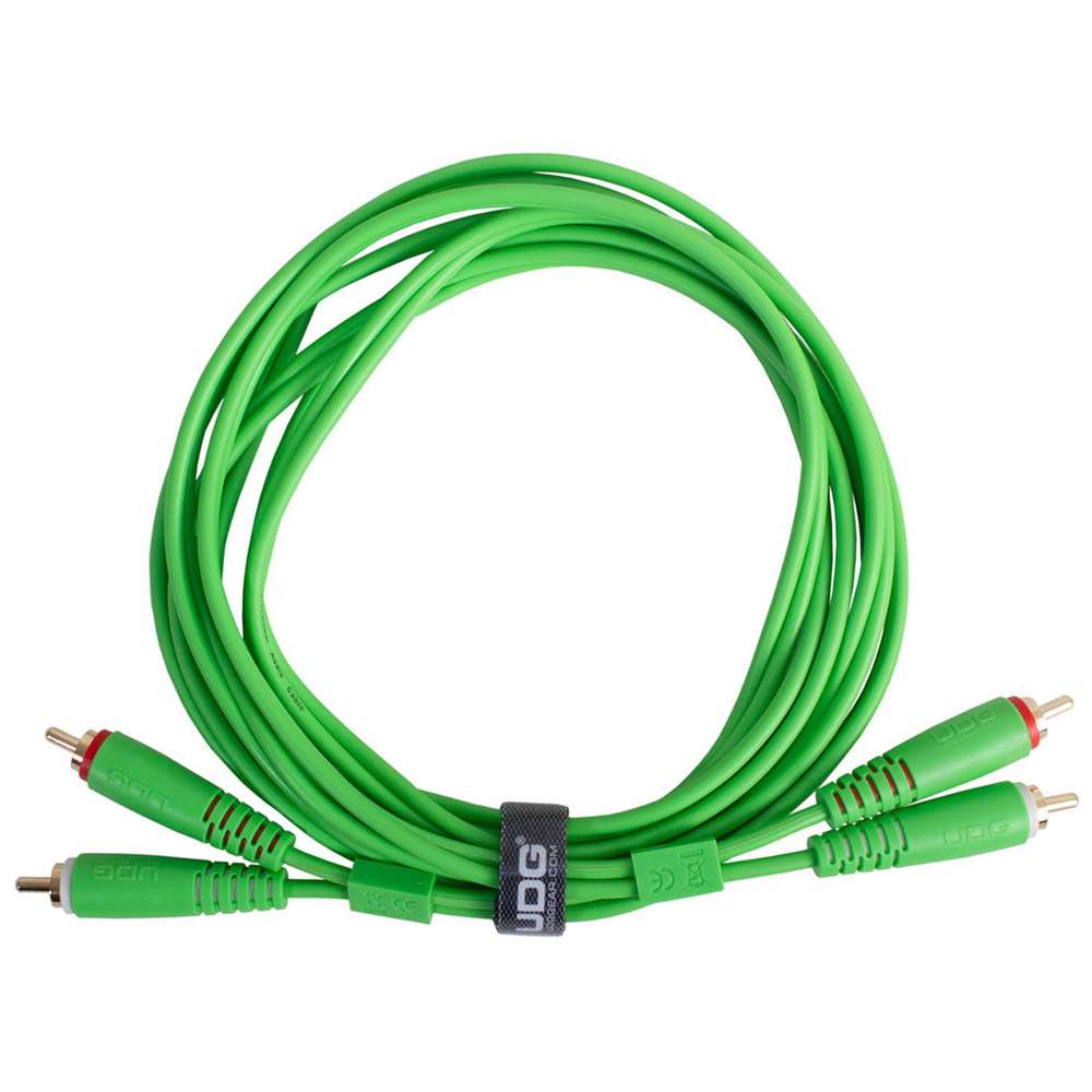 UDG U97001GR Ultimate Audio Cable RCA - RCA Πράσινο Ίσιο 1.5m