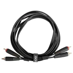 UDG U97003BL Ultimate Audio Cable RCA - RCA Μαύρο Ίσιο 3m
