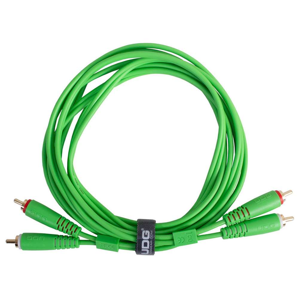 UDG U97003GR Ultimate Audio Cable RCA - RCA Πράσινο Ίσιο 3m