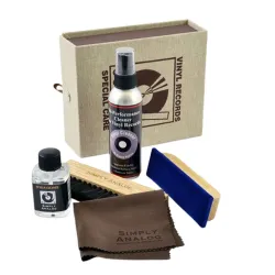 Simply Analog Vinyl Record Cleaning Boxset DE Luxe Edition Καφέ