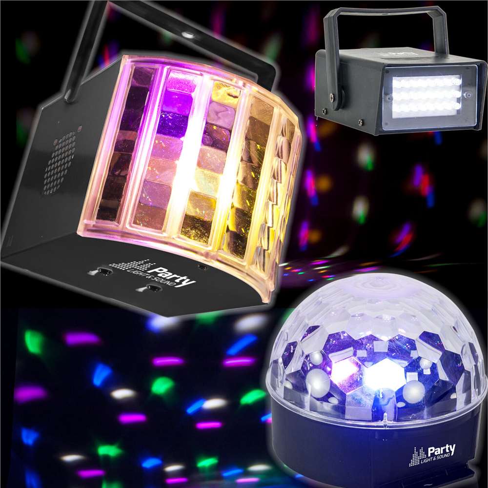 Party party-3pack Set of 3 Led Light Effects