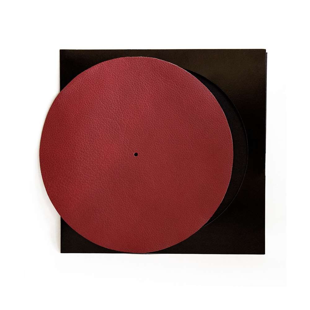 Simply Analog Slipmat Made from Premium Leather Red