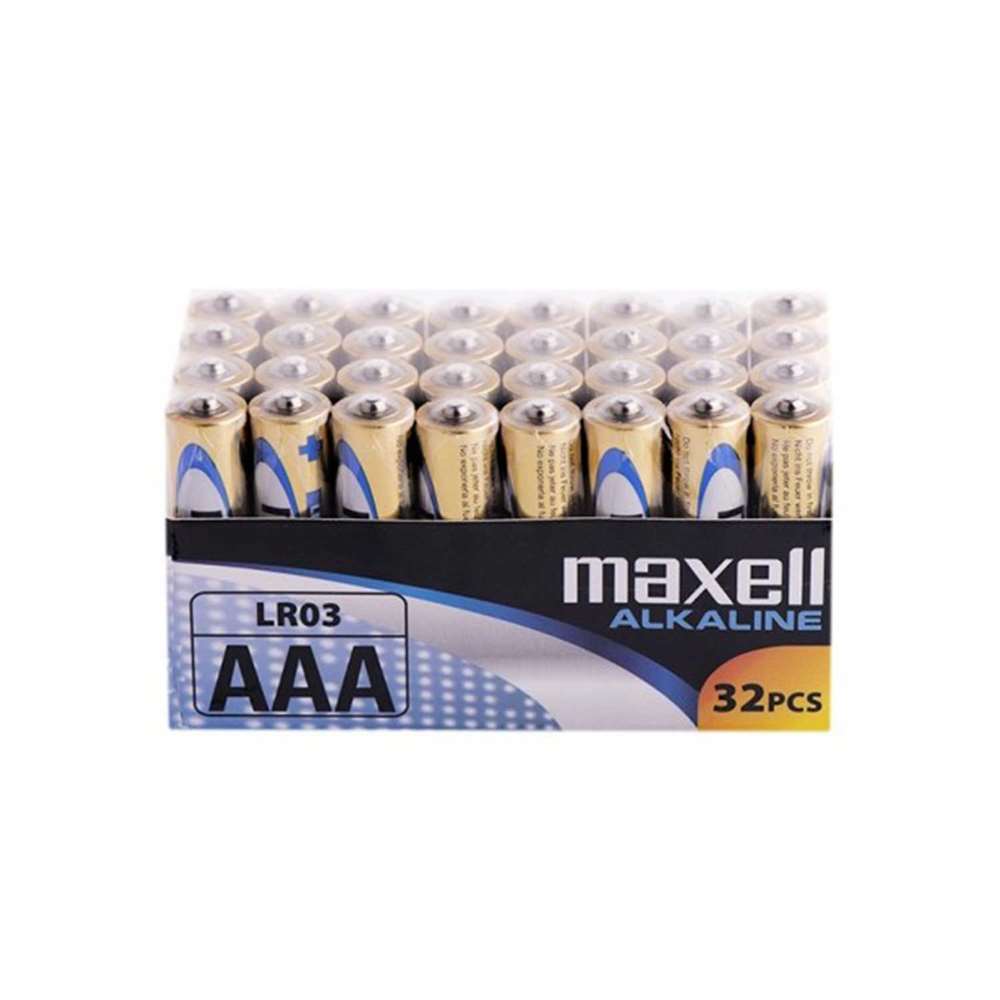 Maxell LR 03 AAA Shrink Batteries 32 pcs