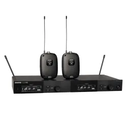 Shure SLXD14D Ασύρματο Σύστημα Μικροφώνου με Διπλό Δέκτη και 2 Πομπούς Σώματος