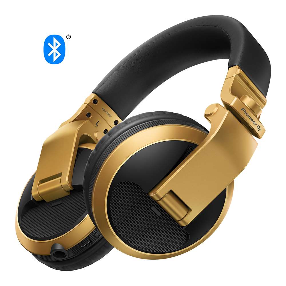 Pioneer Dj HDJ-X5BT over-ear bluetooth DJ ακουστικά Μαύρο - Χρυσό