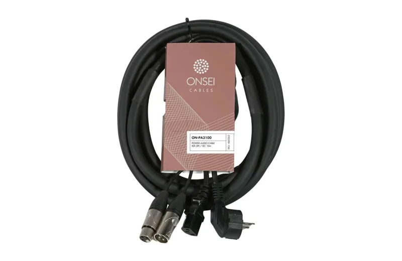 Onsei ON-PA3100 Καλώδιο Power-Audio XLR & Power Plug IEC 10m