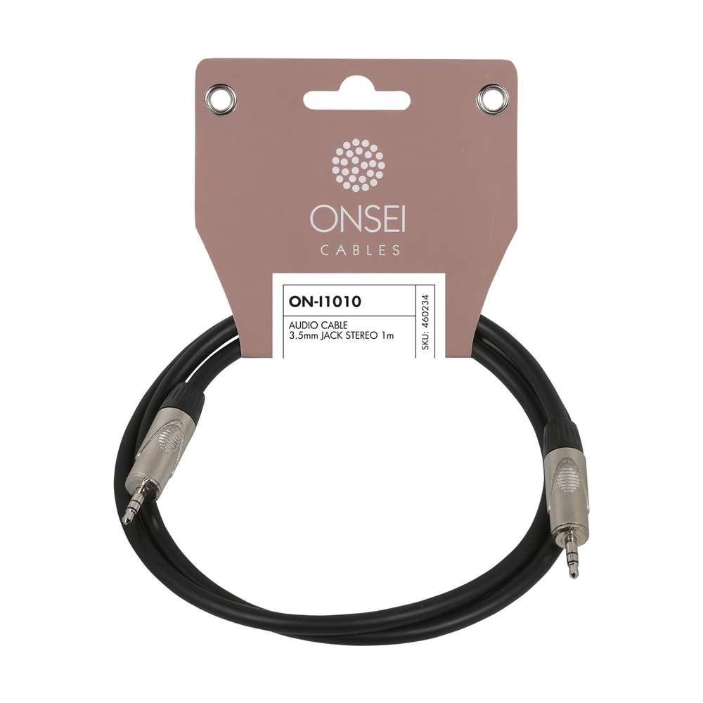 Onsei ON-I1010 Audio Cable 3.5mm mini Jack Stereo - 3.5mm mini Jack Stereo 1m