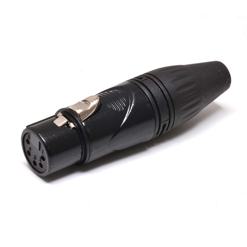 ONSEI  5P (F) ON-DP1 BLACK FEMALE PLUG XLR