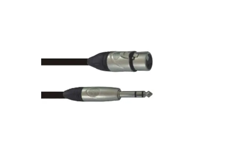 Onsei ON-I31710 Audio Cable 3-pin XLR Female to 6.3 Jack Stereo 1m