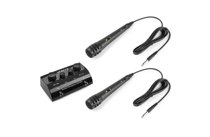 Vonyx AV430B Σετ Μίκτη με 2 Μικρόφωνα Karaoke