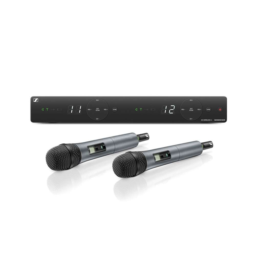 Sennheiser XSW-1-825-DUAL-B Διπλό Ασύρματο Σετ Μικροφώνων Χειρός