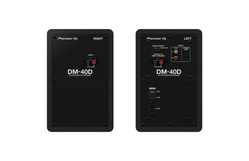 Pioneer DJ DM-40D-B Active Studio Monitors - Black