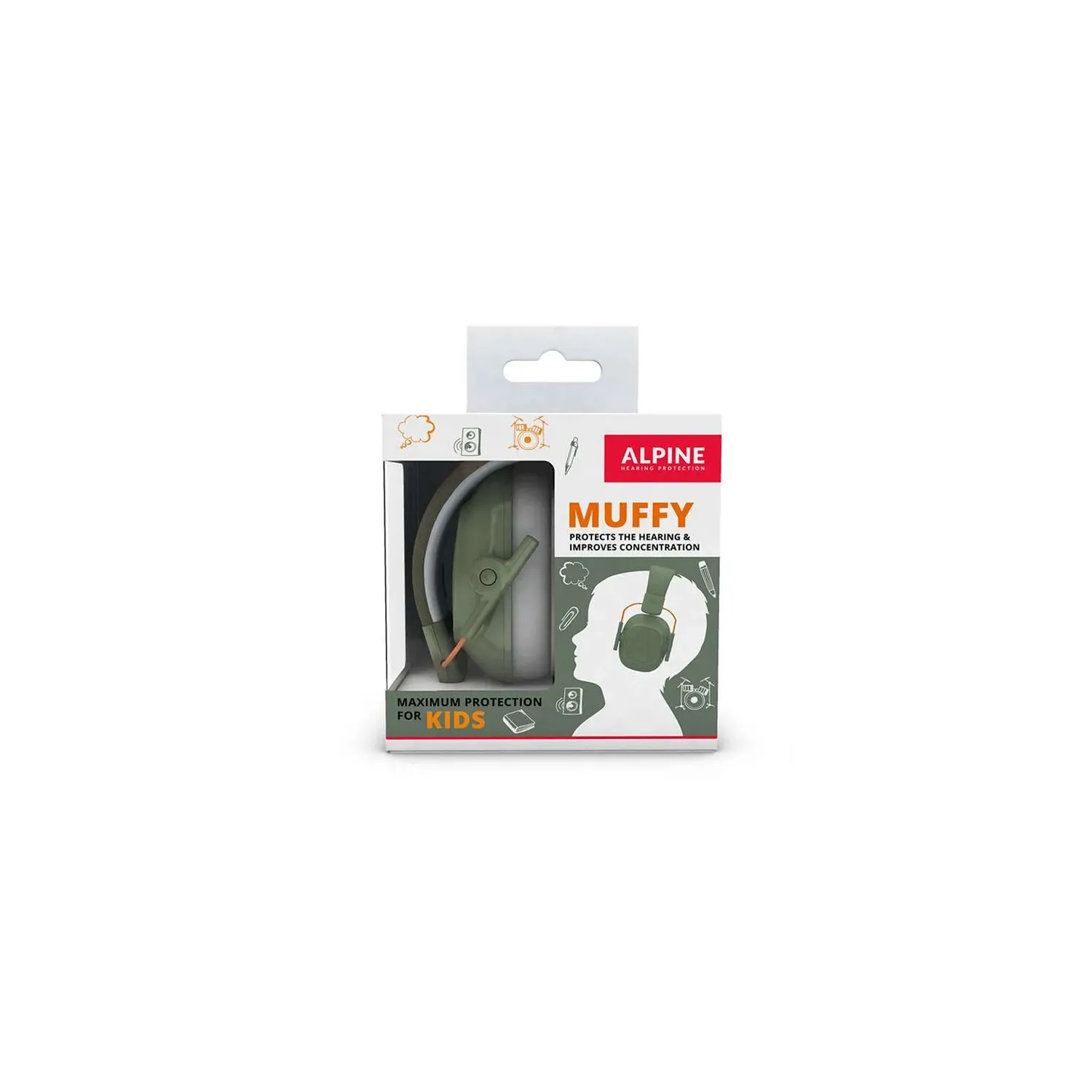 Alpine Muffy 2.0 Kids Earmuffs - Green