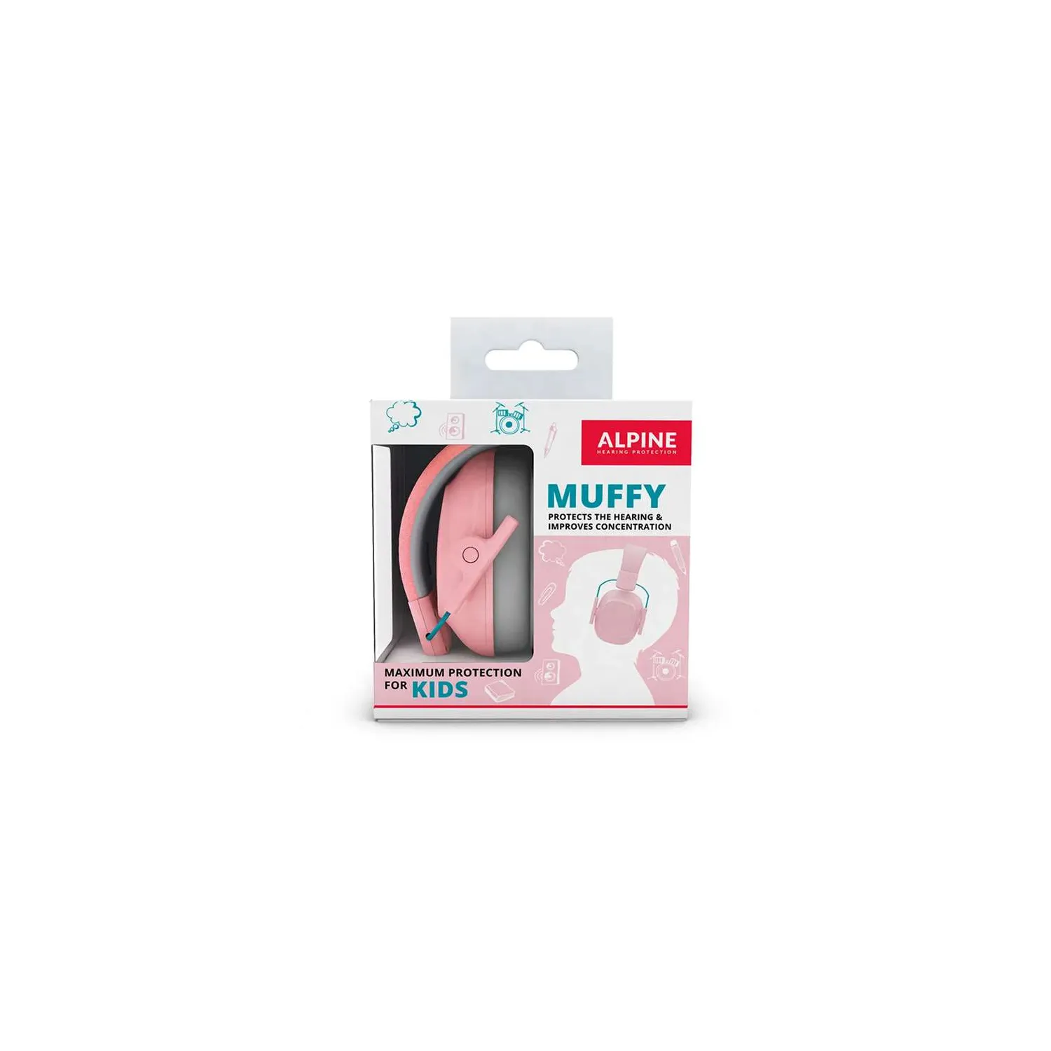 Alpine Muffy 2.0 Kids Earmuffs - Pink