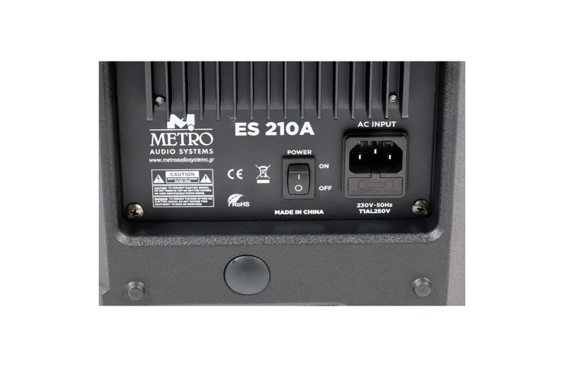 Metro Audio Systems ES210A Active Loudspeaker with Bluetooth - Black