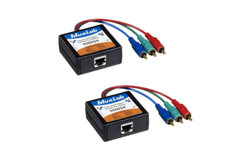 Muxlab Component Video/IR Pass-Thru Balun 500054