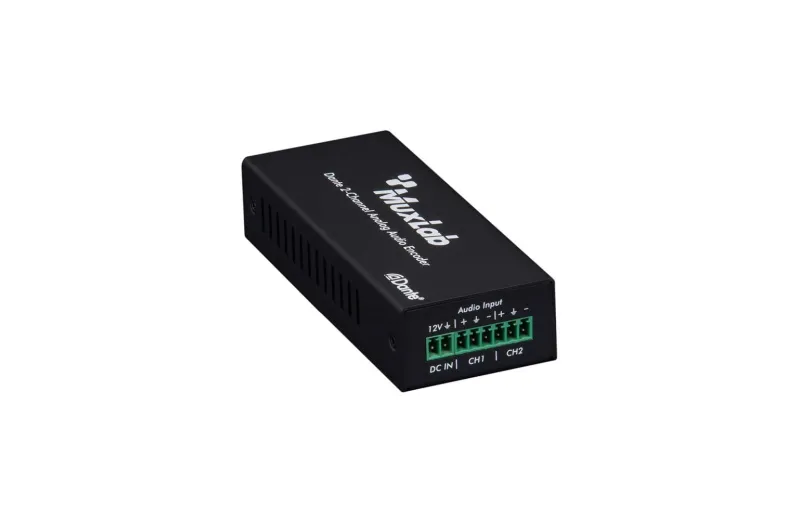 Muxlab Dante 2-Channel Analog Audio Encoder 500551