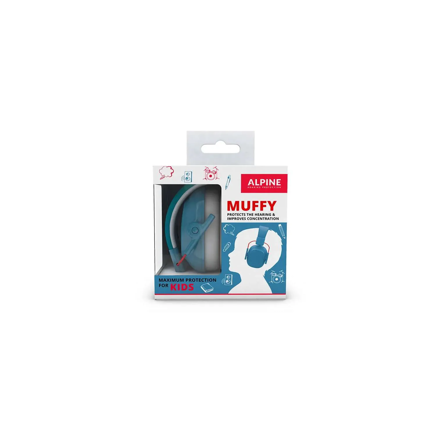 Alpine Muffy 2.0 Kids Earmuffs - Blue