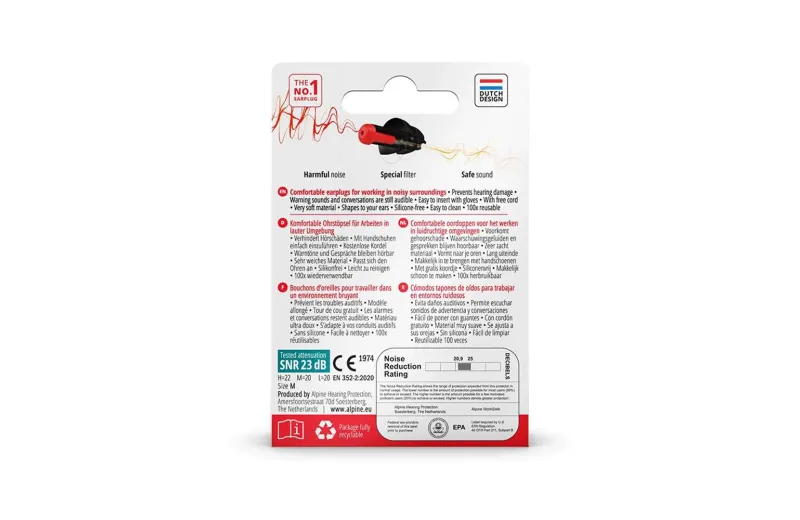 Alpine WorkSafe Earplugs for Work