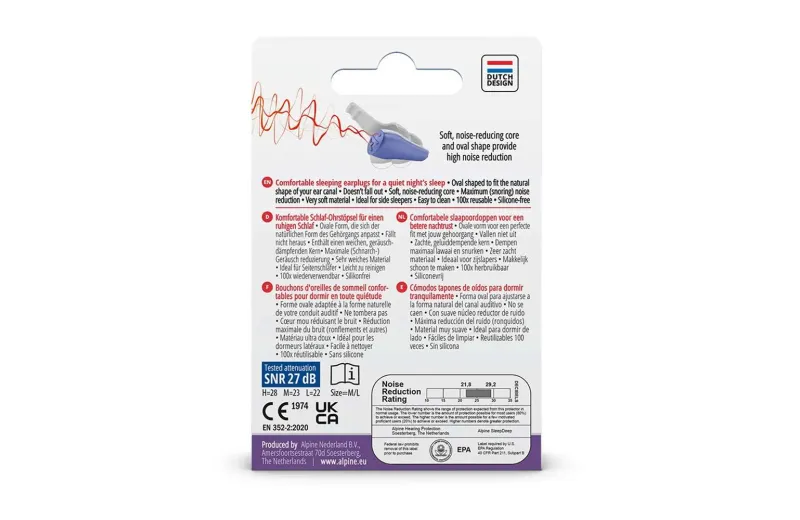 Alpine SleepDeep Earplugs for Sleeping