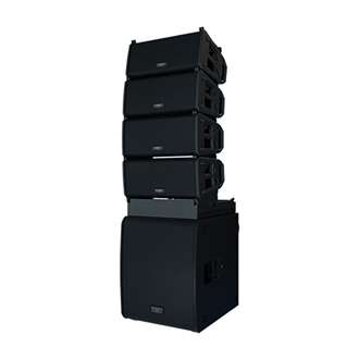 QSC Line Array LA108 Powered Speaker - Black
