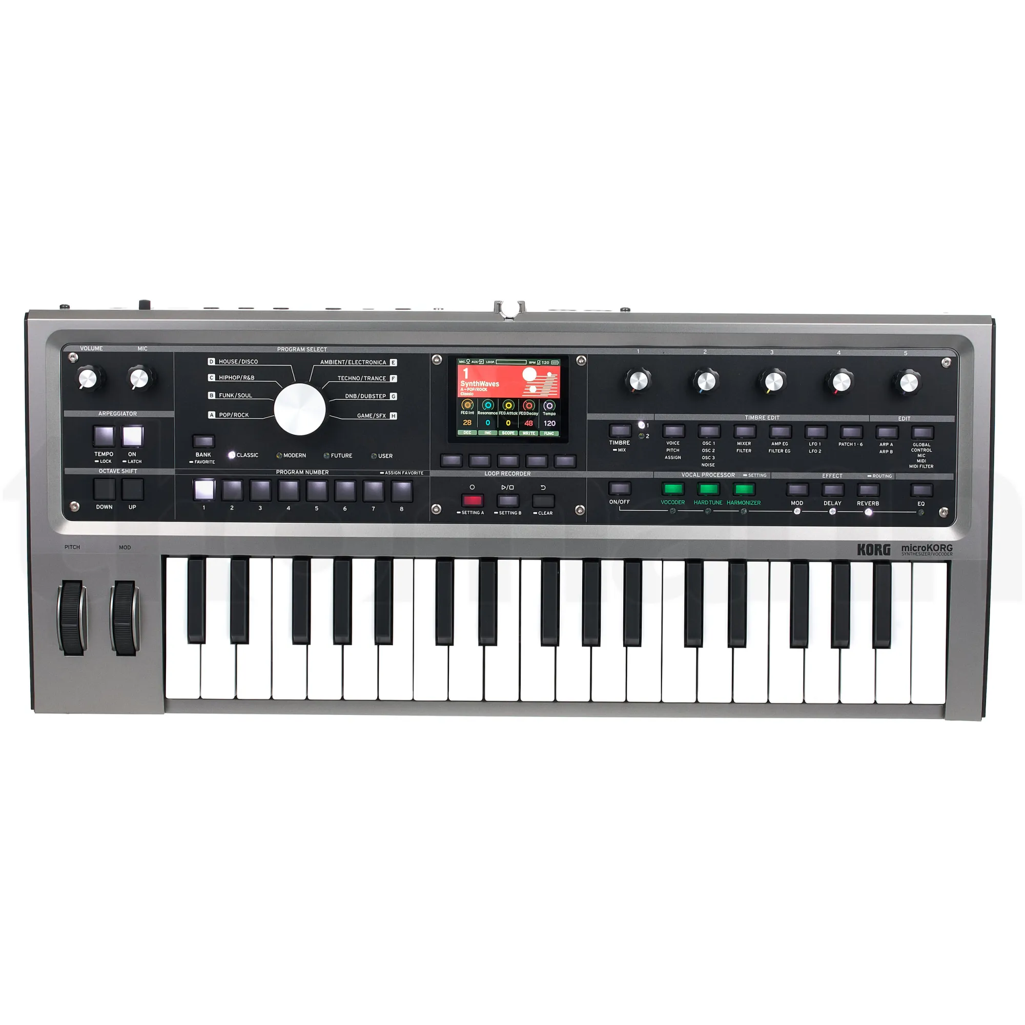 Korg Micro-Korg- New Analog Modeling Synthesizer / Vocoder