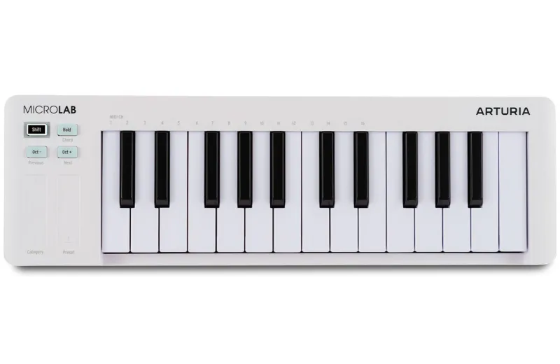 Arturia Microlab MK3 Midi Keyboard - White
