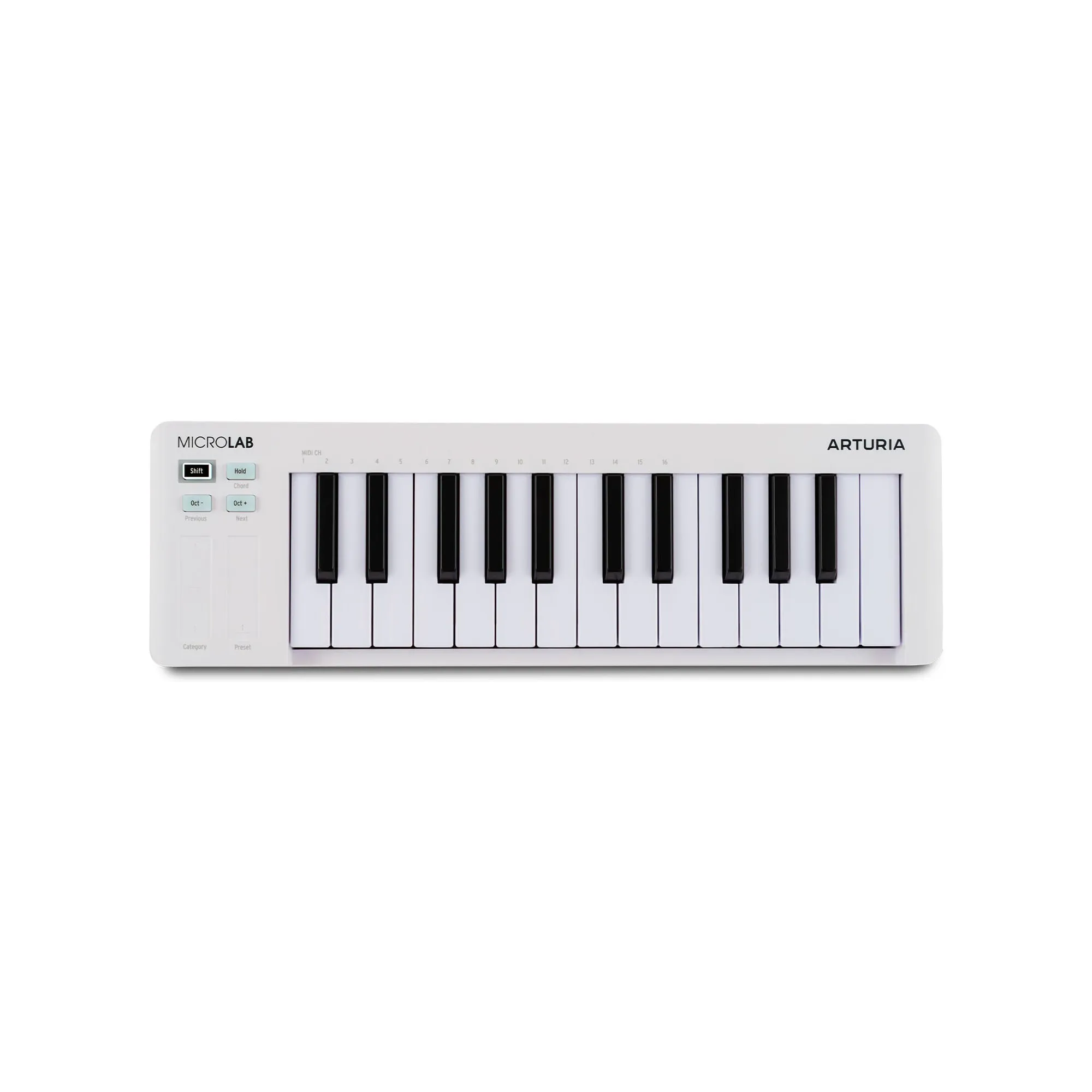 Arturia Microlab MK3 Midi Keyboard - White