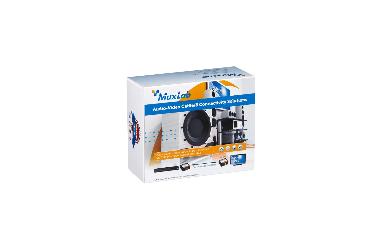 Muxlab Component Video/IR Pass-Thru Balun 500054