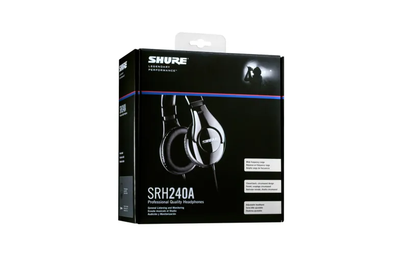 Shure SRH240A DJ Headphones - Black
