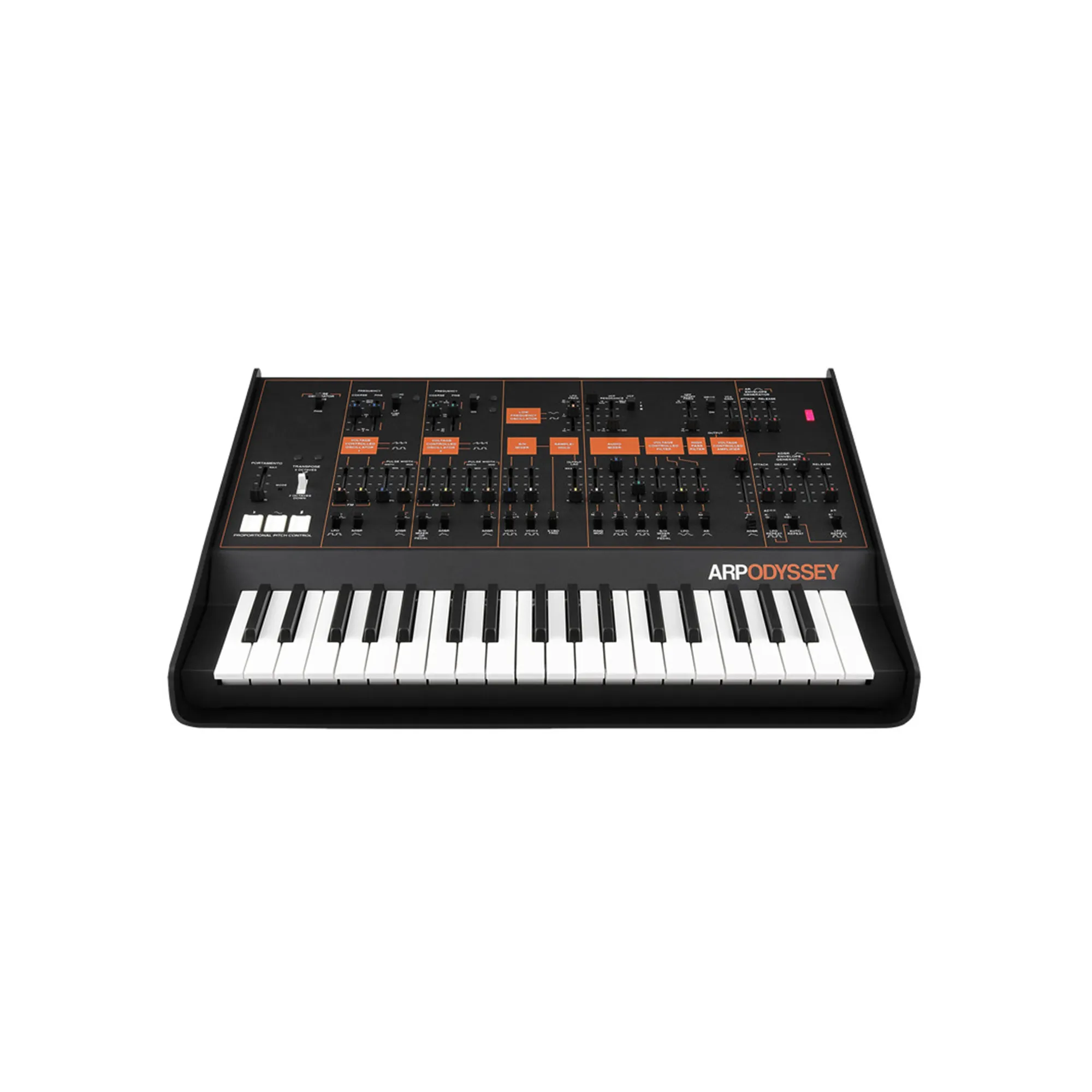 Arp Odyssey Synthesizer Orange Black