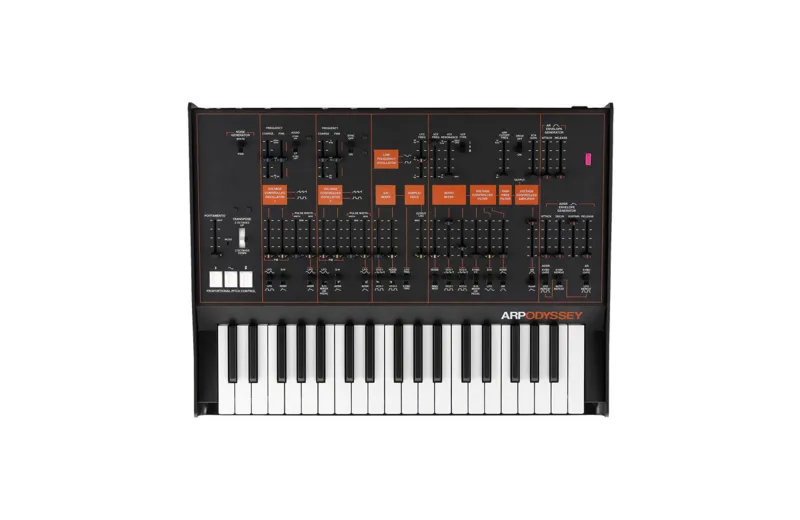 Arp Odyssey Synthesizer Orange Black