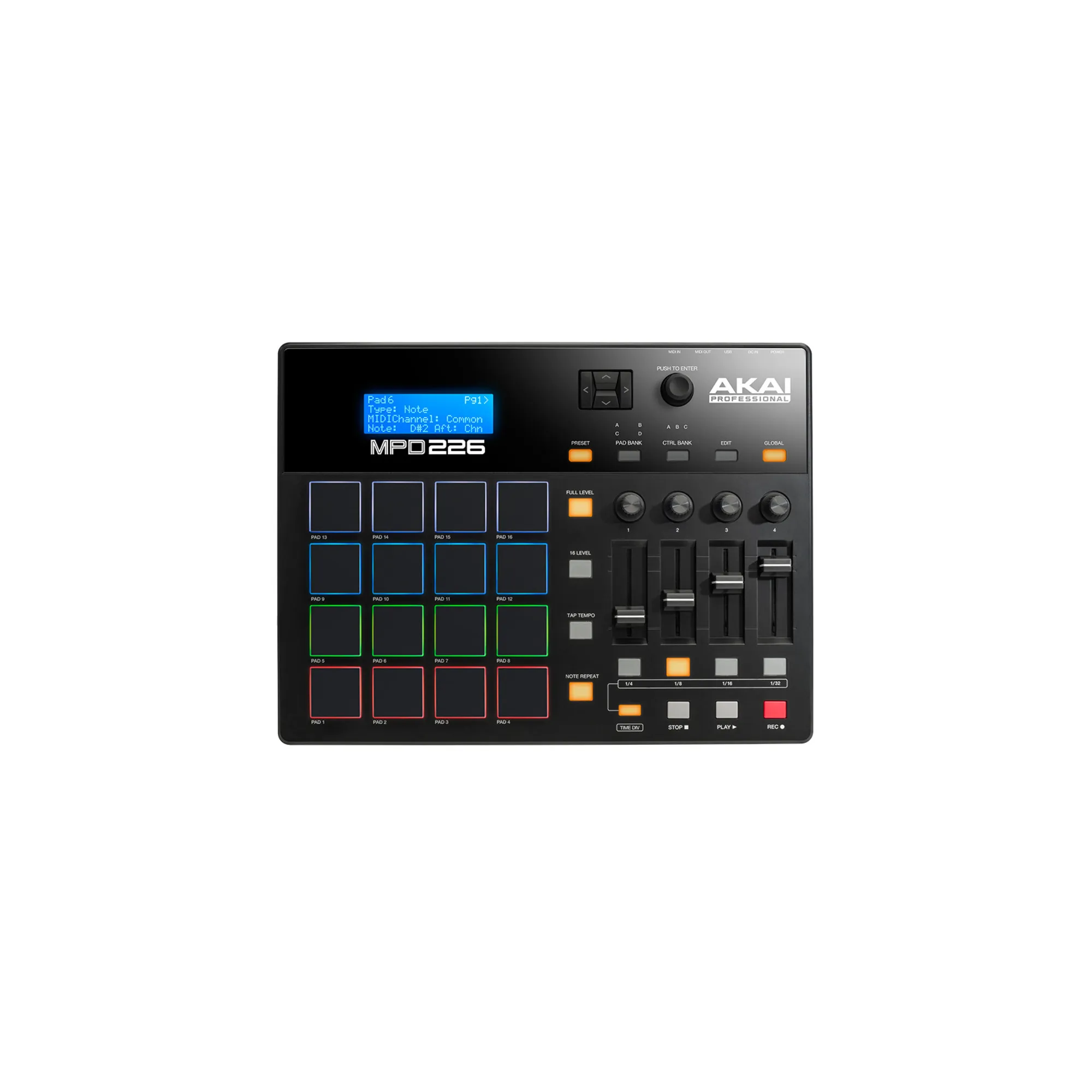 Akai MPD 226 midi コントローラー MIDI Pad Controller With Sliders MPD226 | Akai Pro