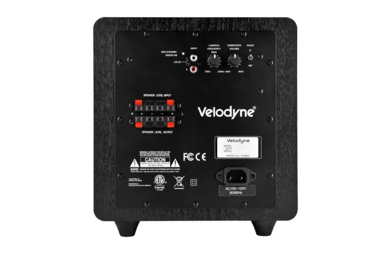 VELODYNE IMPACT MINI 6.5"180WRMS Active Subwoofer - Black