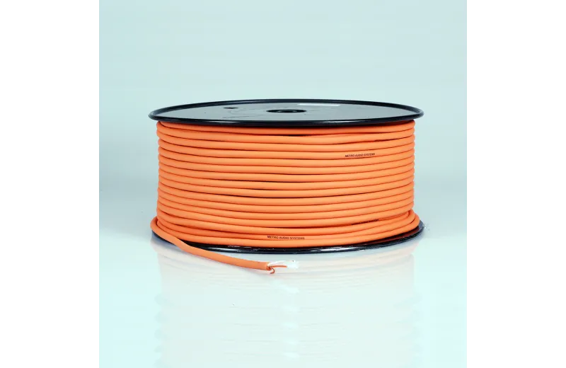 Metro MC-203OR Μικροφωνικό καλώδιο balanced 2x0.23mm2 Πορτοκαλί (Τιμή ανά Μέτρο)