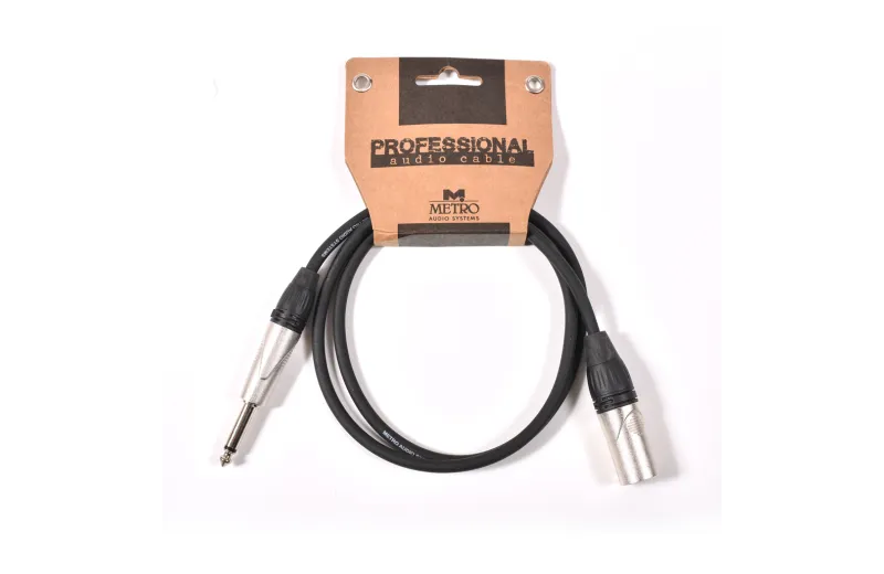 Metro PXJ-005/1M 3-P XLR (m) to 6,3mm mono jack (m) cable 1m