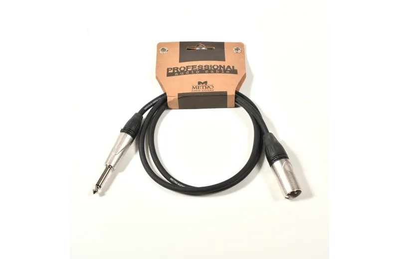 Metro PXJ-005/1M 3-P XLR (m) to 6,3mm mono jack (m) cable 1m