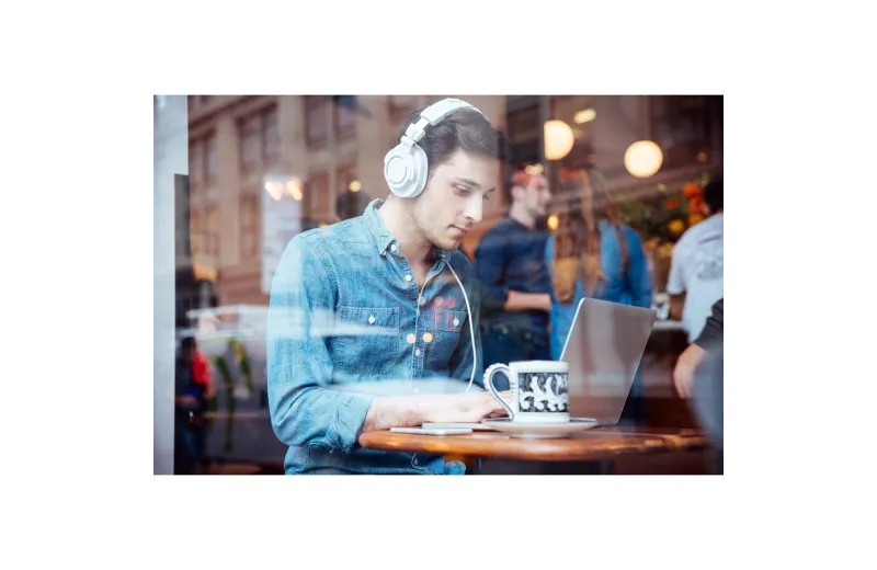 Audio Technica ATH-M50x Studio Ακουστικά - Λευκά