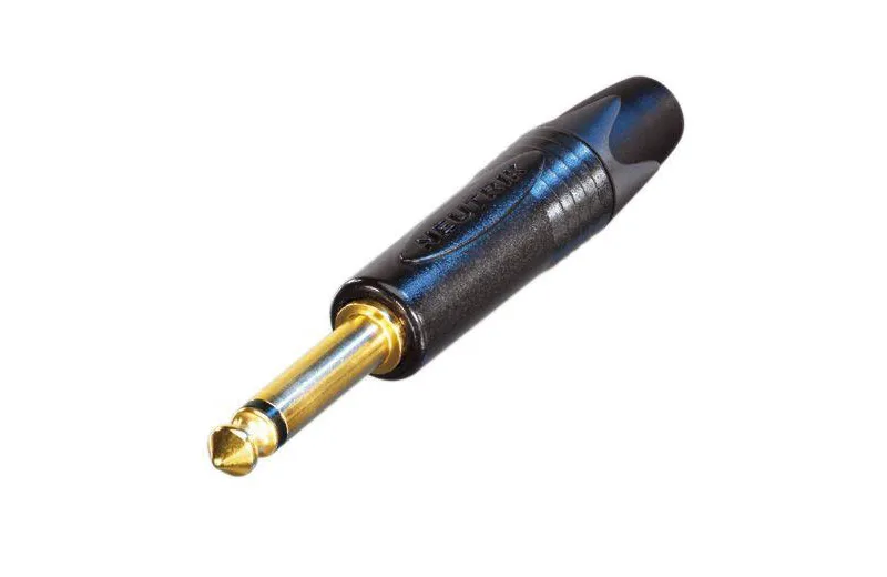 Neutrik NP-2X-B Καρφί 1/4 αρσενικό μονοφωνικό με επίχρυσες επαφές